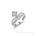 Wedding Ring 925 Silver CZ Engagement Rings